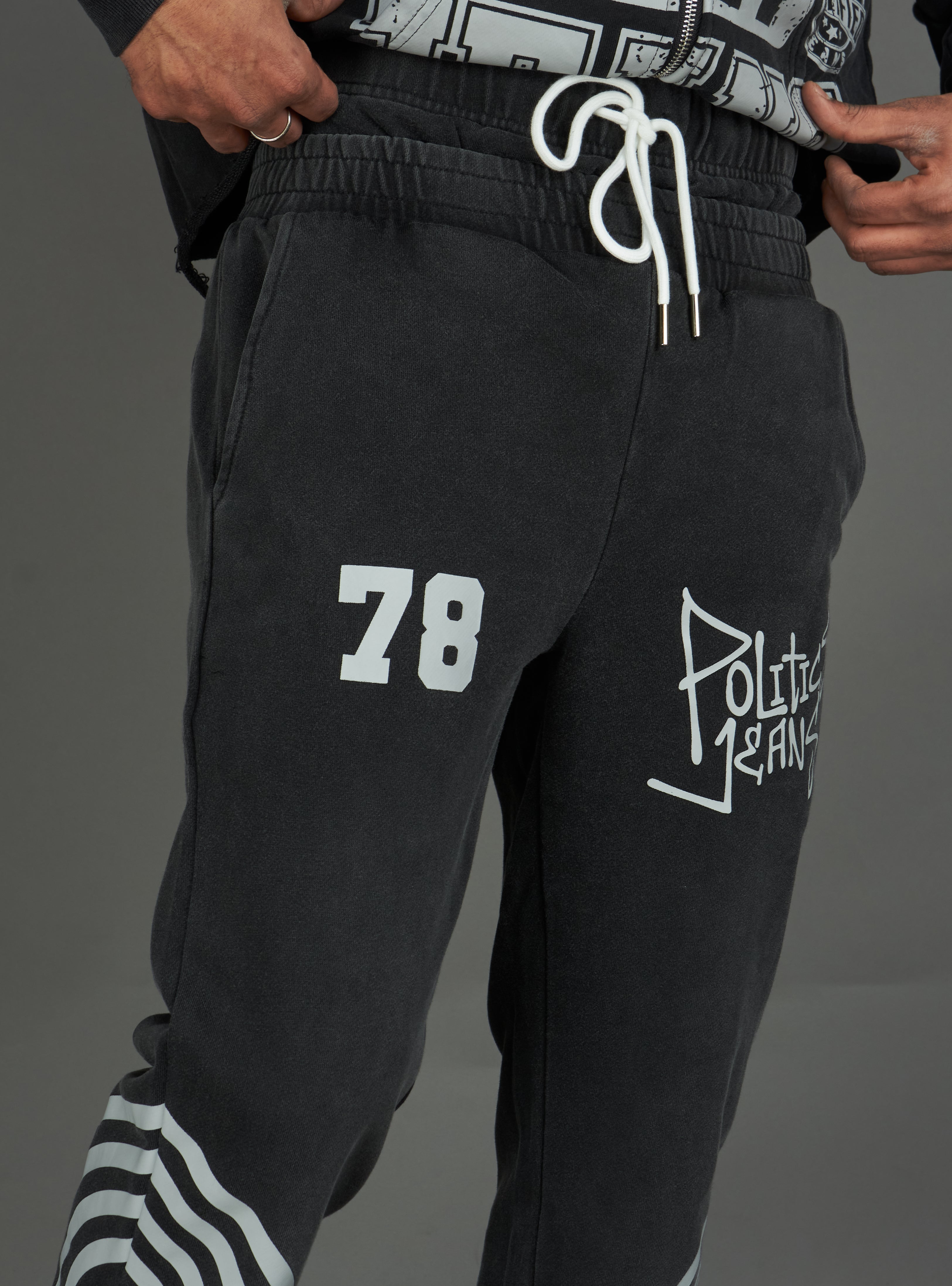 Politics Sweatpants - Ban - Grey Wash - 023