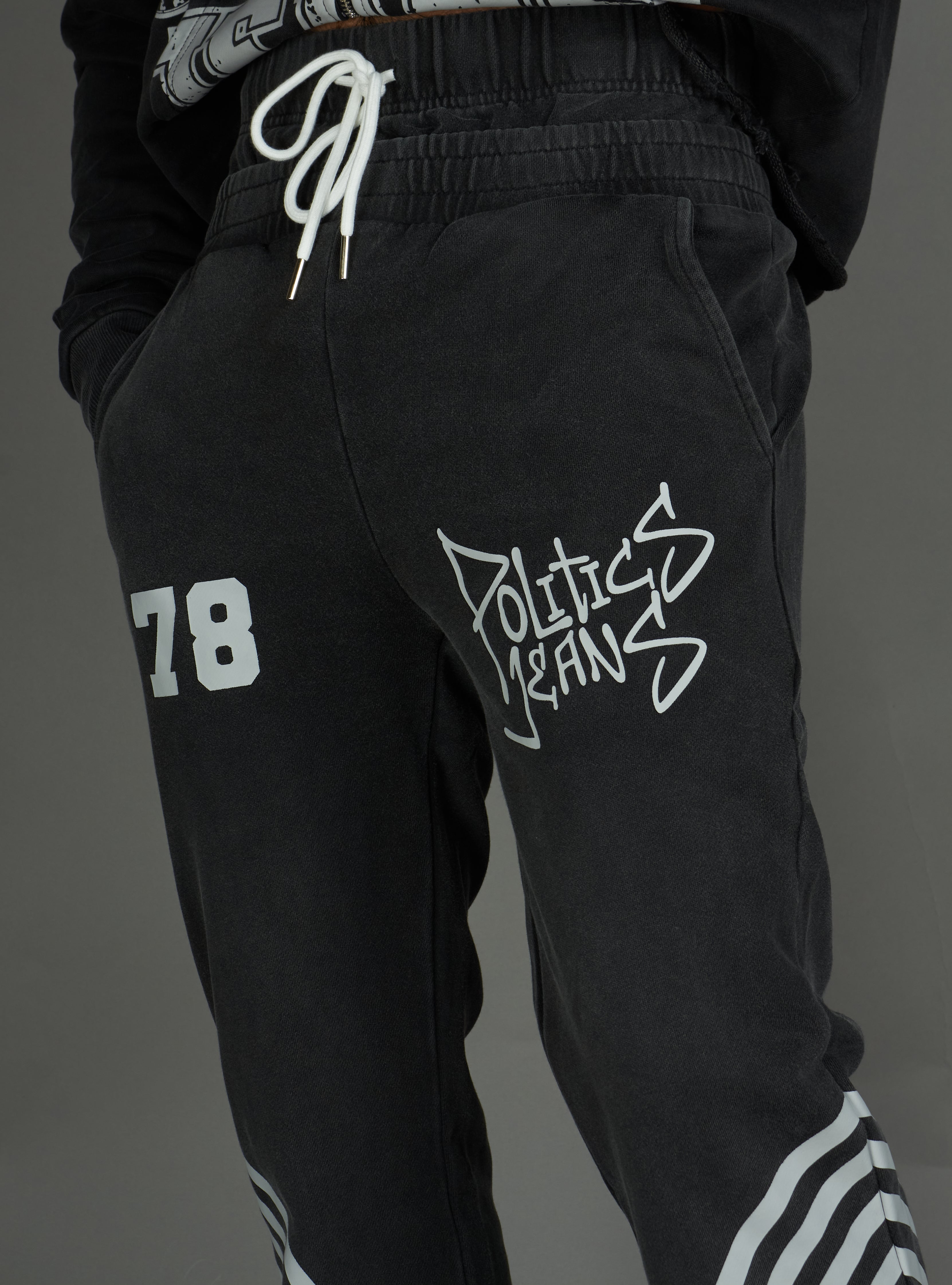 Politics Sweatpants - Ban - Grey Wash - 023