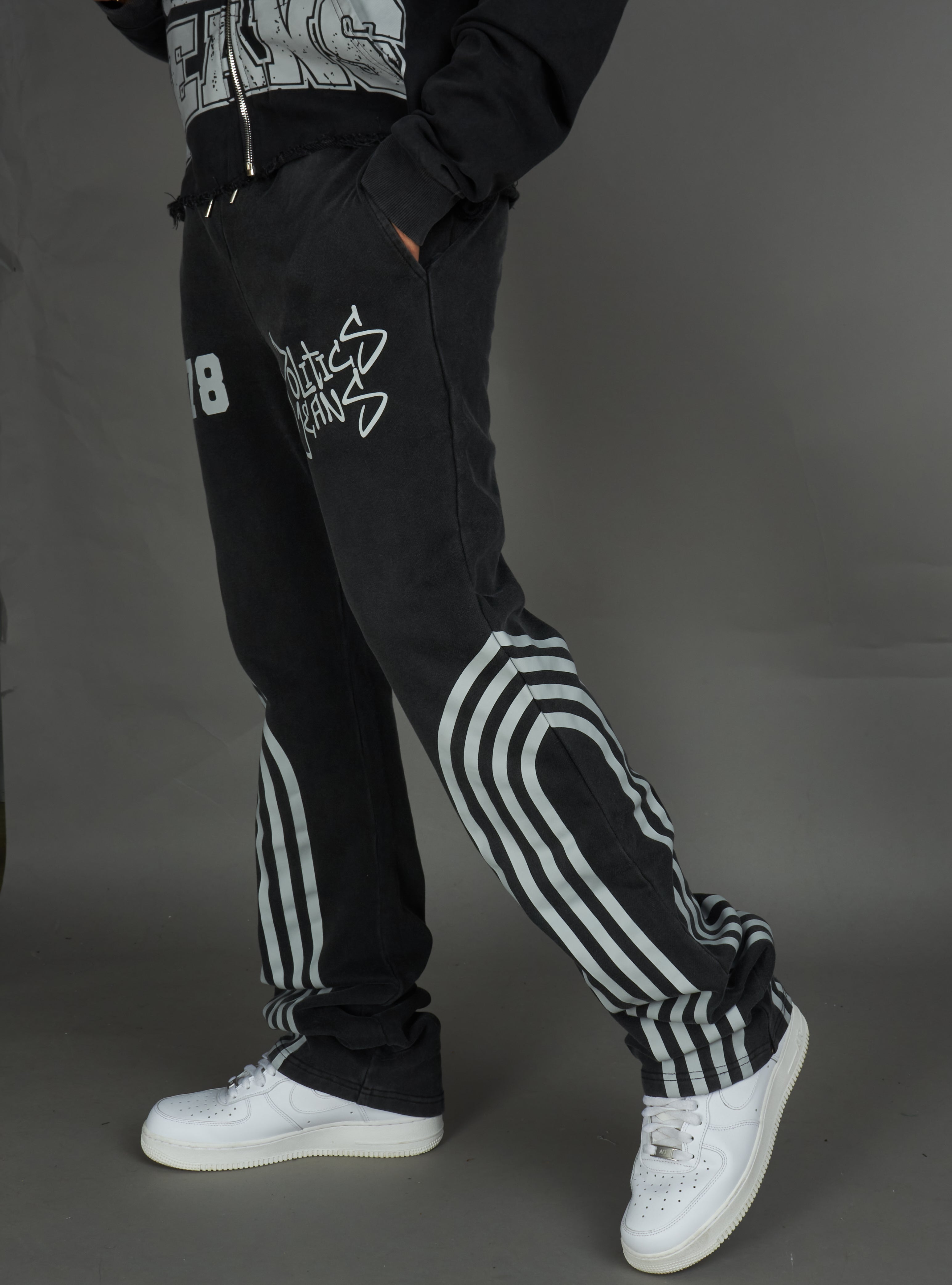 Politics Sweatpants - Ban - Grey Wash - 023