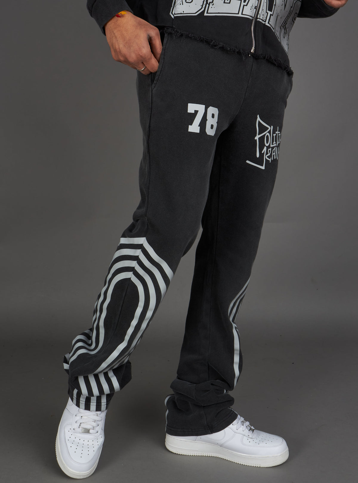 Politics Sweatpants - Ban - Grey Wash - 023