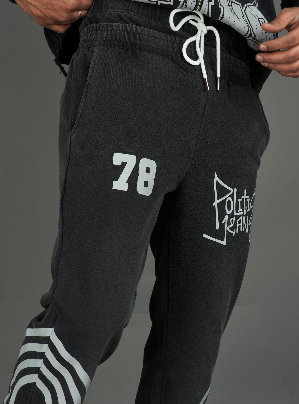 Politics Sweatpants - Ban - Grey Wash - 023