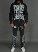Politics Hoodie - Ruth - Grey Wash - 110