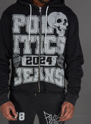 Politics Hoodie - Ruth - Grey Wash - 110
