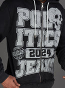 Politics Hoodie - Ruth - Grey Wash - 110