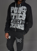 Politics Hoodie - Ruth - Grey Wash - 110
