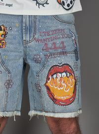 Politics Shorts - Austin - Blue Wash - 250