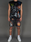 Politics Shorts - Austin - Black Wash - 337