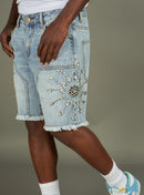 Politics Shorts - Maud - Blue Wash - 201