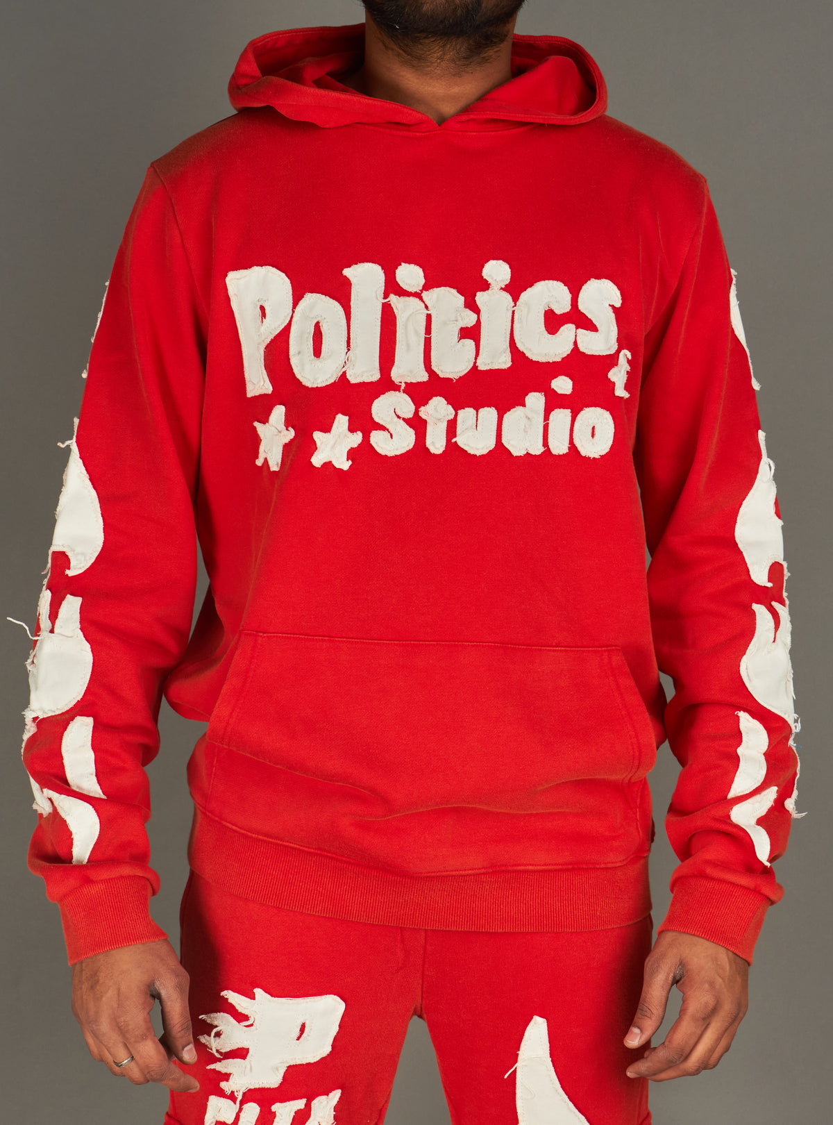 Politics Hoodie - Oz - Red WASH - 605