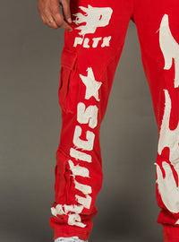 Politics Sweatpants - Oz - Red wash  - 610
