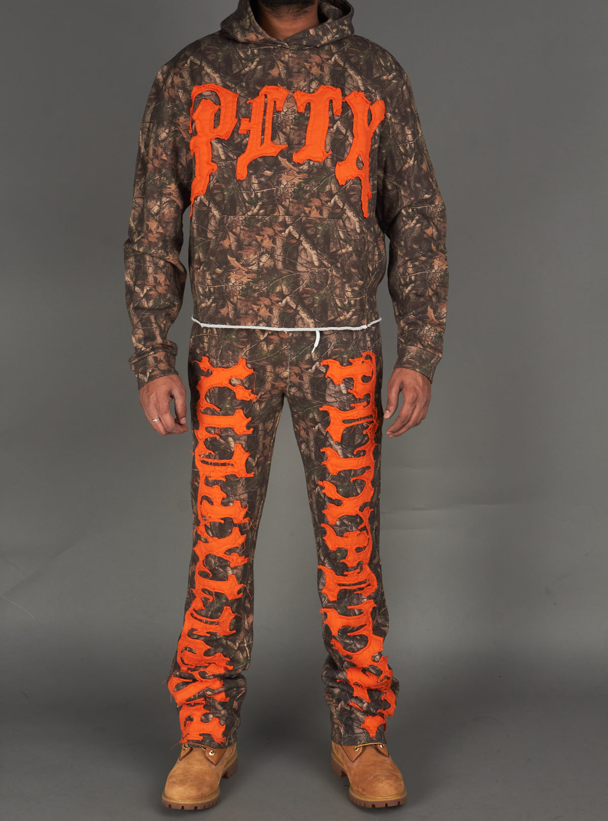 Politics Hoodie - Hale - Camo and Orange - 303