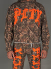 Politics Hoodie - Hale - Camo and Orange - 303