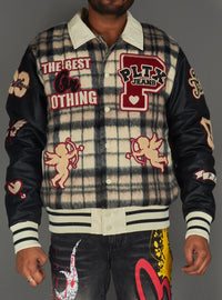 Politics Jacket - Varsity - Tartan - Black Red Check - 204