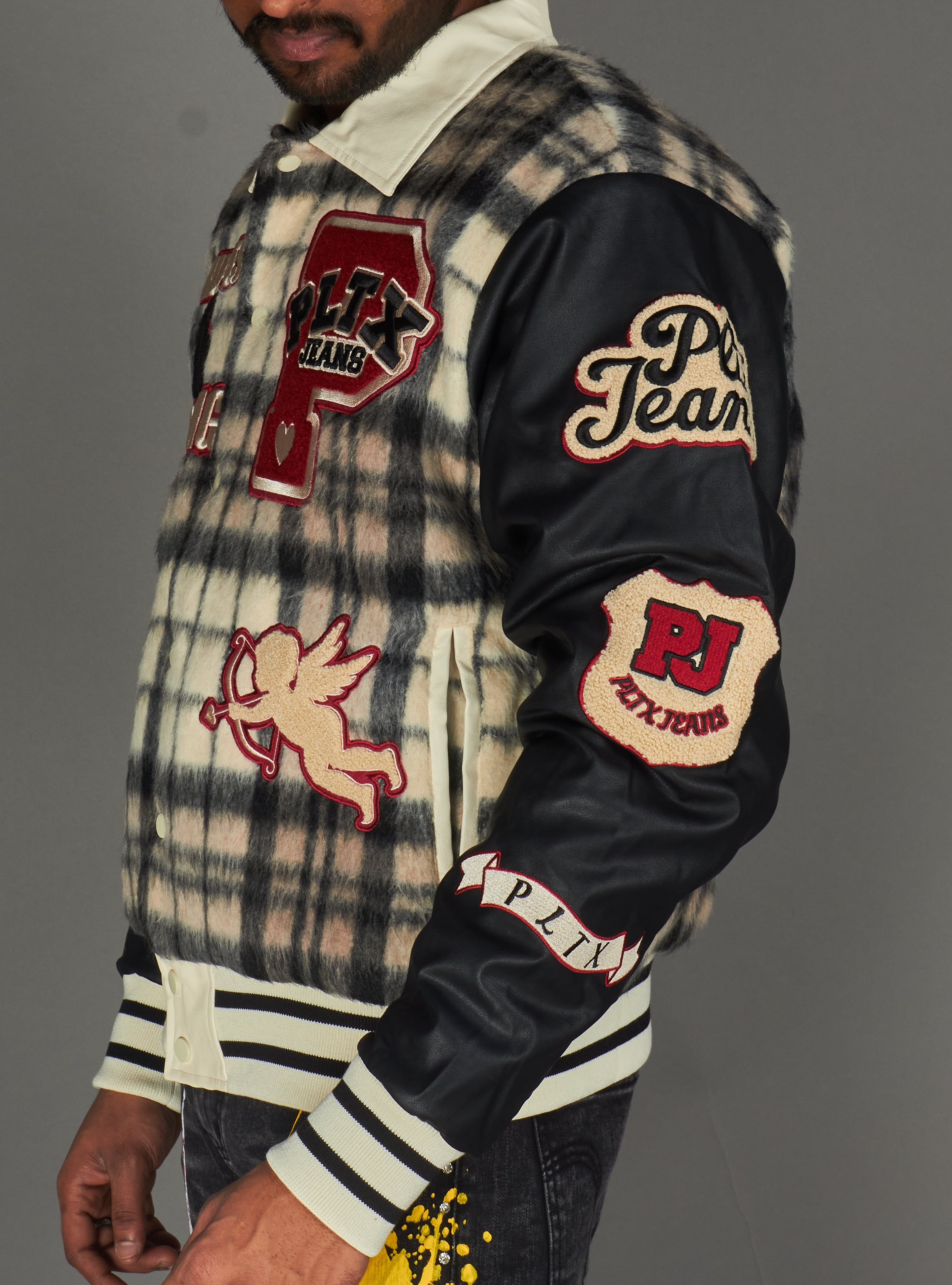 Politics Jacket - Varsity - Tartan - Black Red Check - 204
