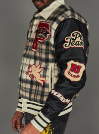 Politics Jacket - Varsity - Tartan - Black Red Check - 204