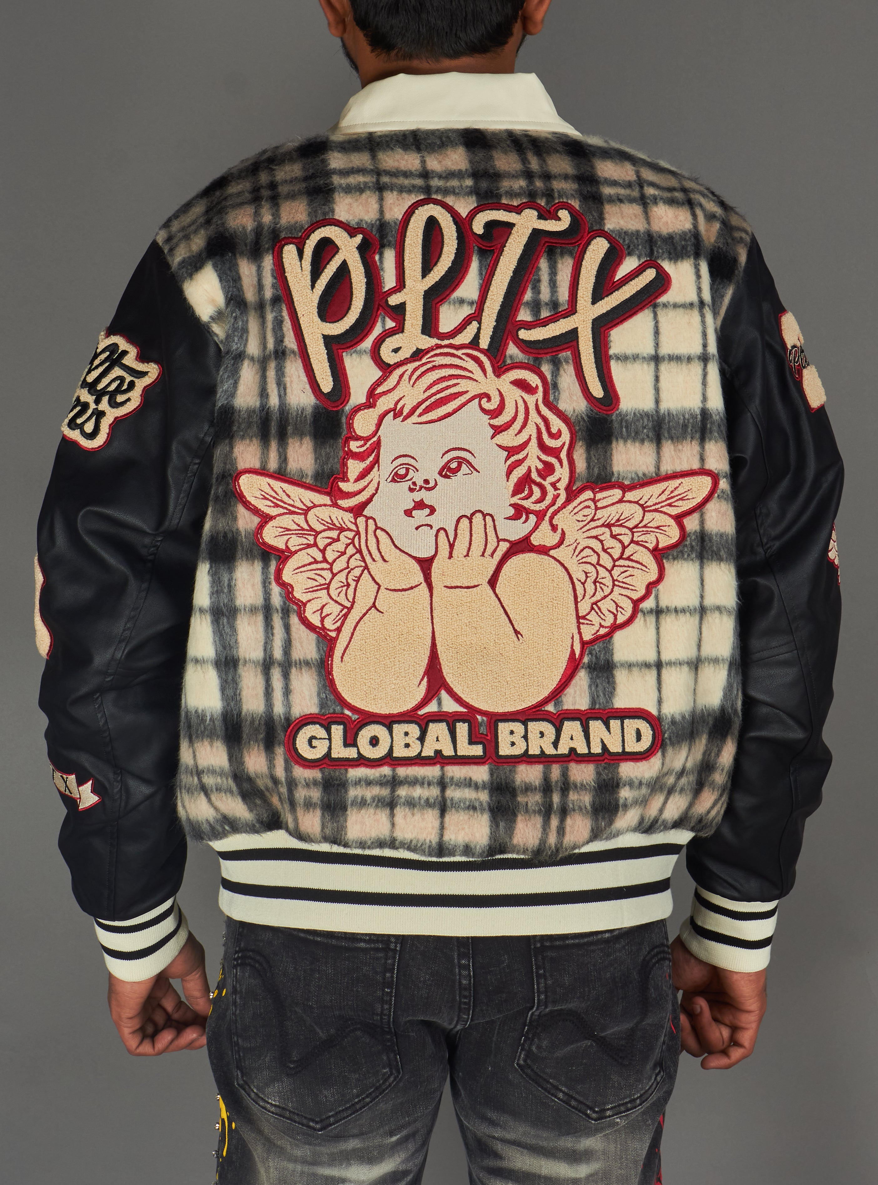 Politics Jacket - Varsity - Tartan - Black Red Check - 204