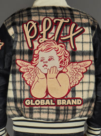 Politics Jacket - Varsity - Tartan - Black Red Check - 204