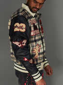 Politics Jacket - Varsity - Tartan - Black Red Check - 204