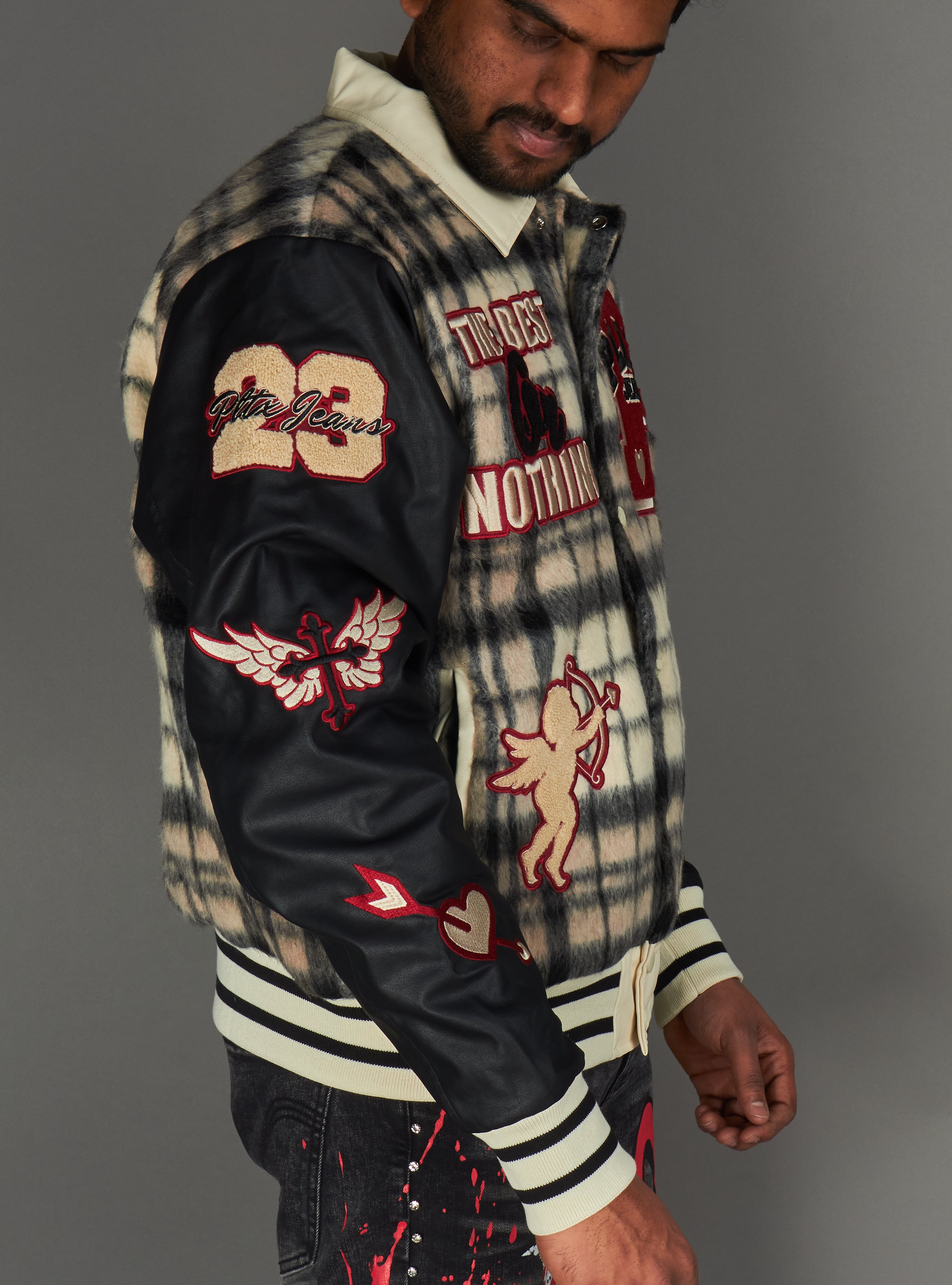 Politics Jacket - Varsity - Tartan - Black Red Check - 204