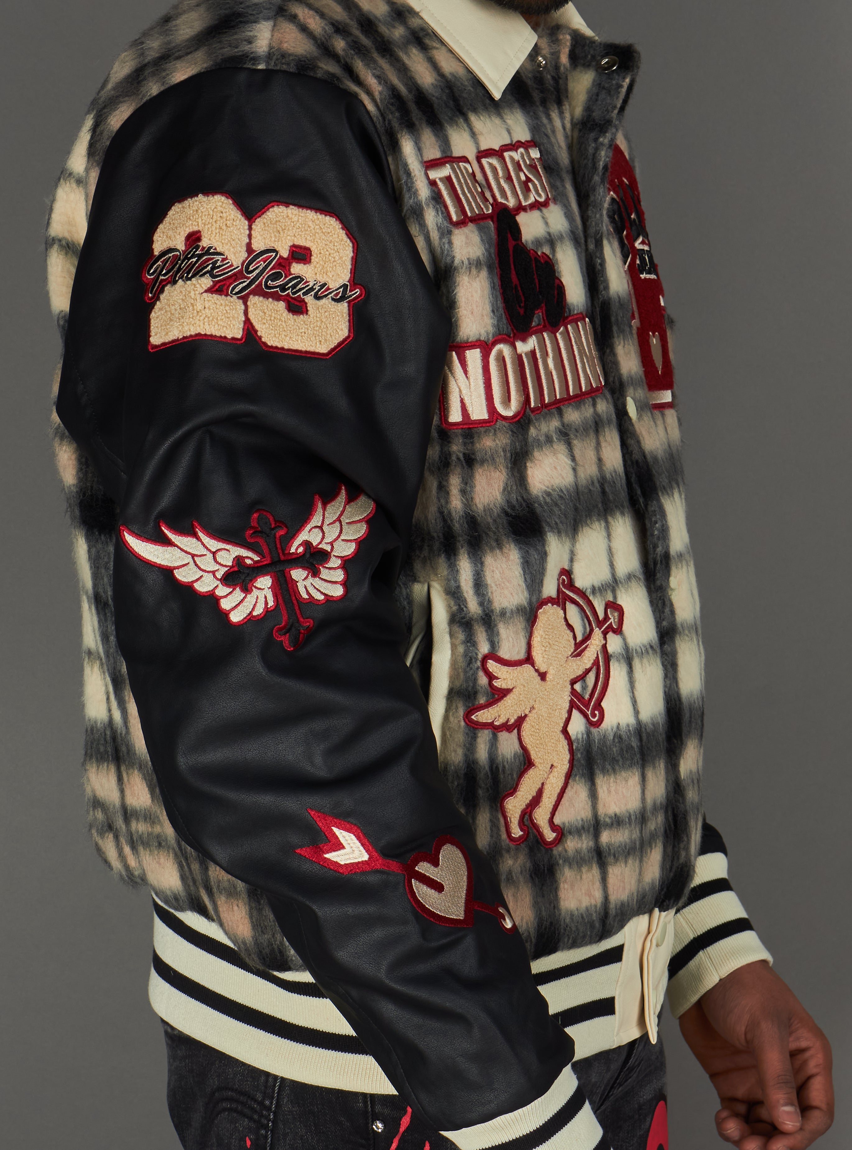 Politics Jacket - Varsity - Tartan - Black Red Check - 204
