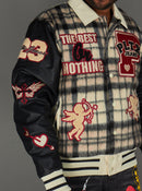 Politics Jacket - Varsity - Tartan - Black Red Check - 204