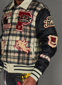 Politics Jacket - Varsity - Tartan - Black Red Check - 204