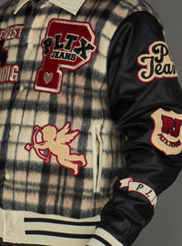 Politics Jacket - Varsity - Tartan - Black Red Check - 204