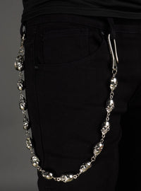 Politics Chain - Skulls - Silver - 101