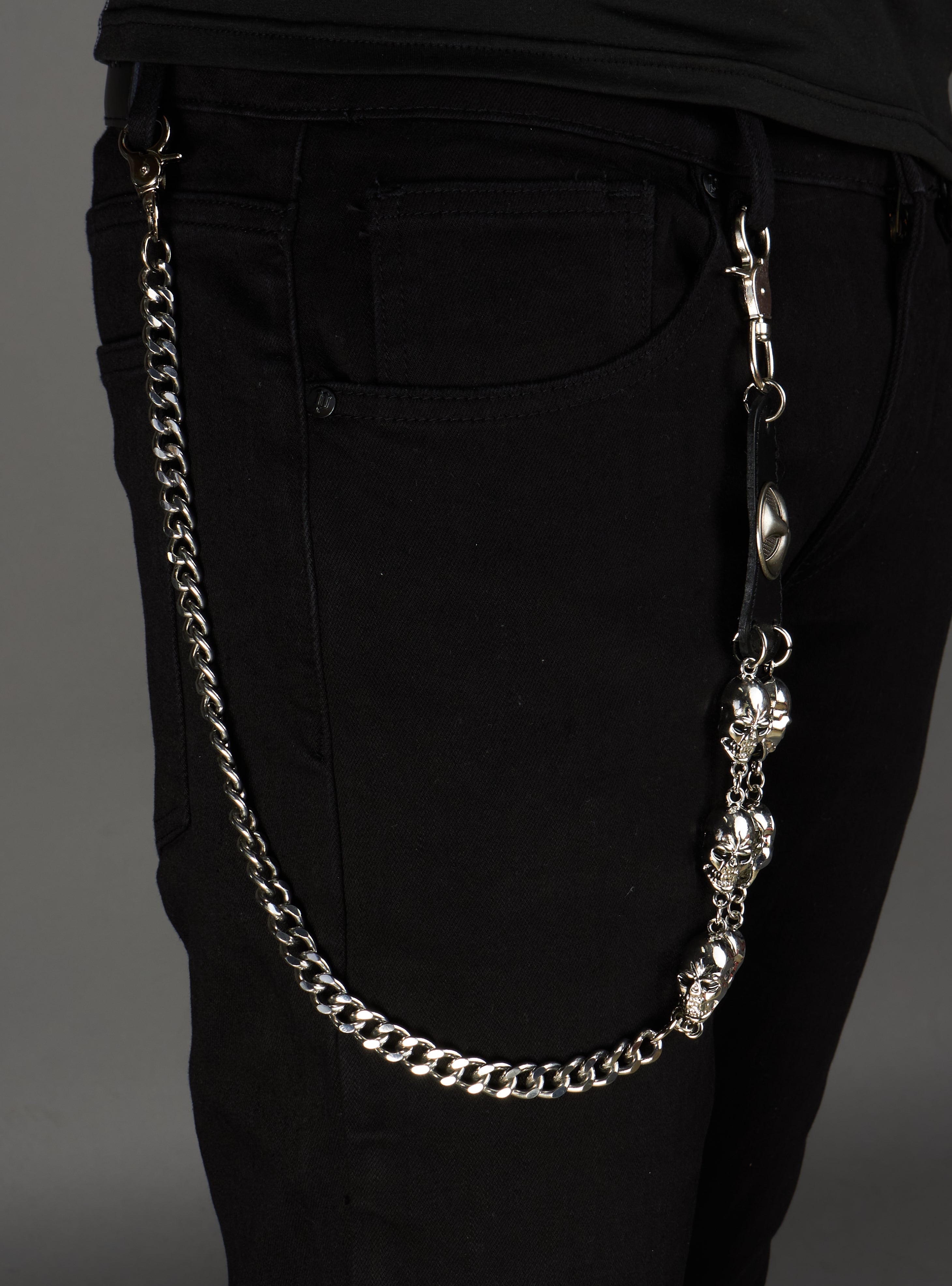 Politics Chain - Emblem Skulls - Silver - 104