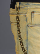 Politics Chain - Skull Feather - Gold Metal - 109