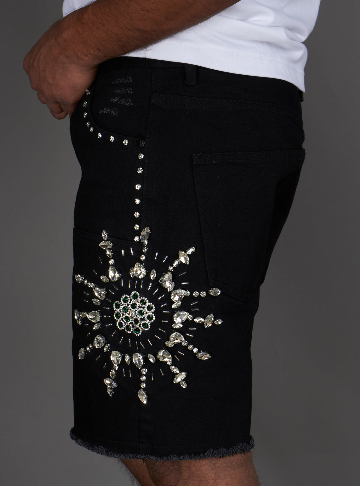Politics Shorts - Maud - Jet Black Wash - 713