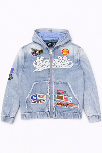 Politics Jacket — Blue Wash