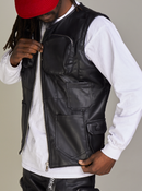 Politics Vest - Florence PU Leather - Black - 491