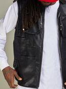 Politics Vest - Florence PU Leather - Black - 491