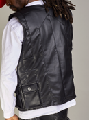 Politics Vest - Florence PU Leather - Black - 491