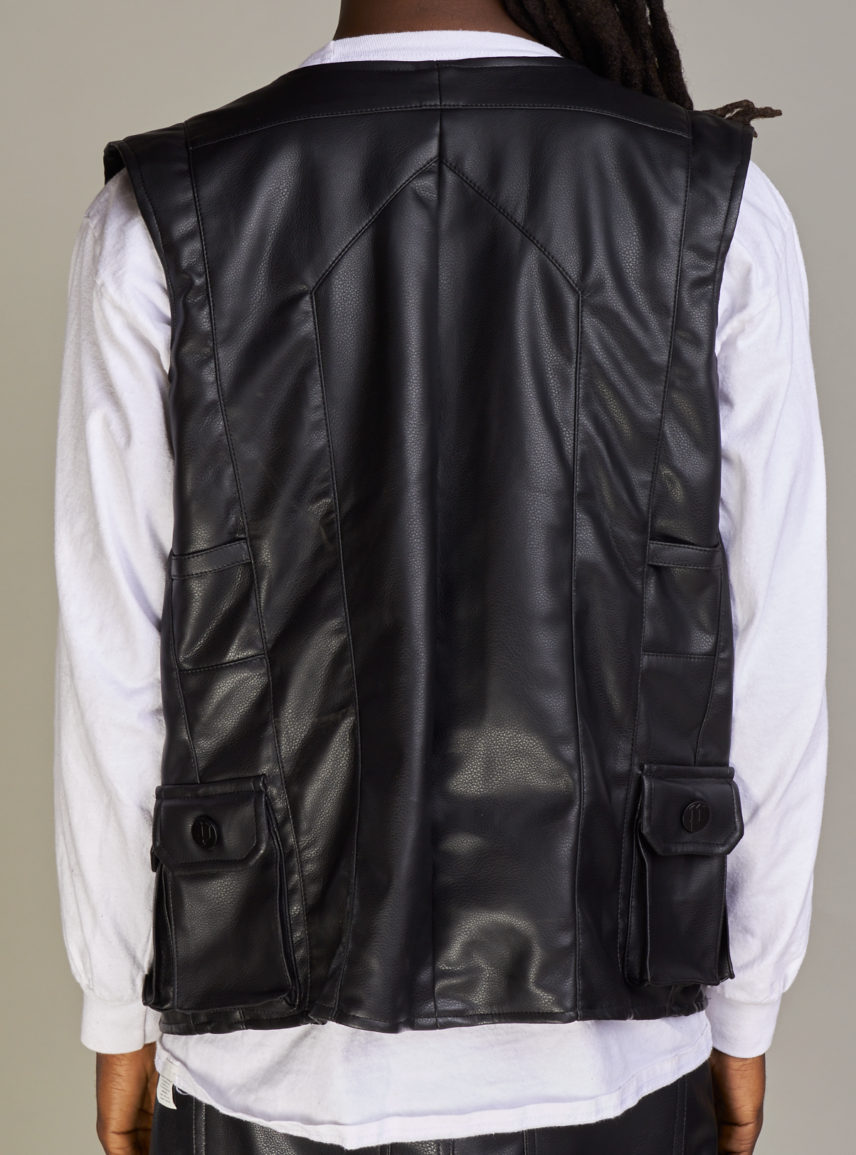 Politics Vest - Florence PU Leather - Black - 491