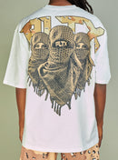 Politics T-Shirt - Mott - White And Desert Camo - 907