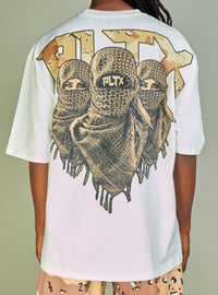 Politics T-Shirt - Mott - White And Desert Camo - 907