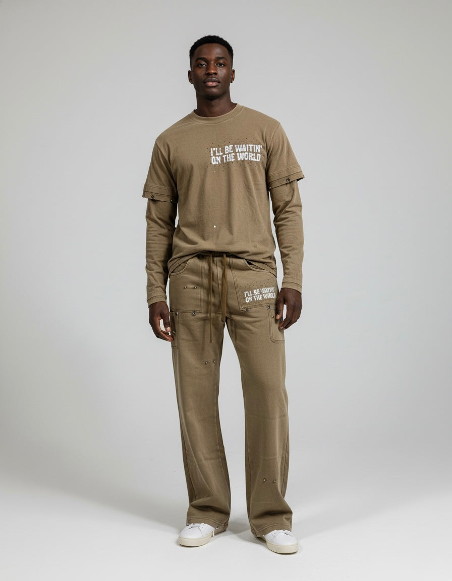 Politics Sweatpant - Vann - Brown - 812