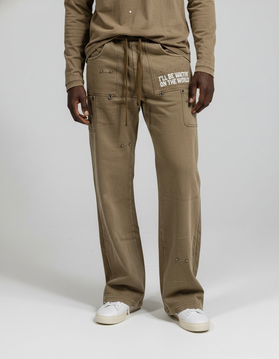 Politics Sweatpant - Vann - Brown - 812