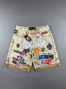 Politics Denim Shorts - Khaki Wash - Spr 93
