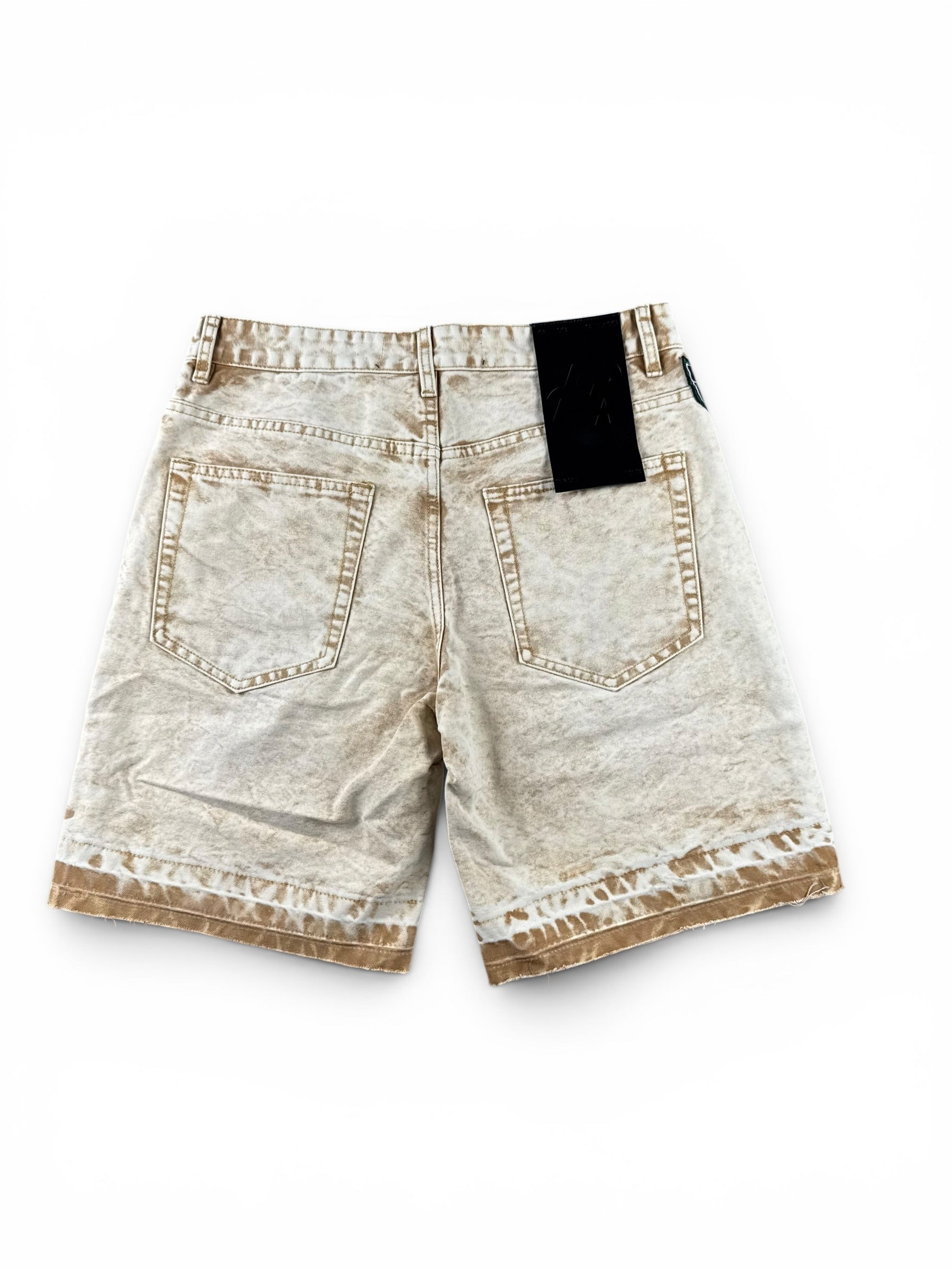 Politics Denim Shorts - Khaki Wash - Spr 93