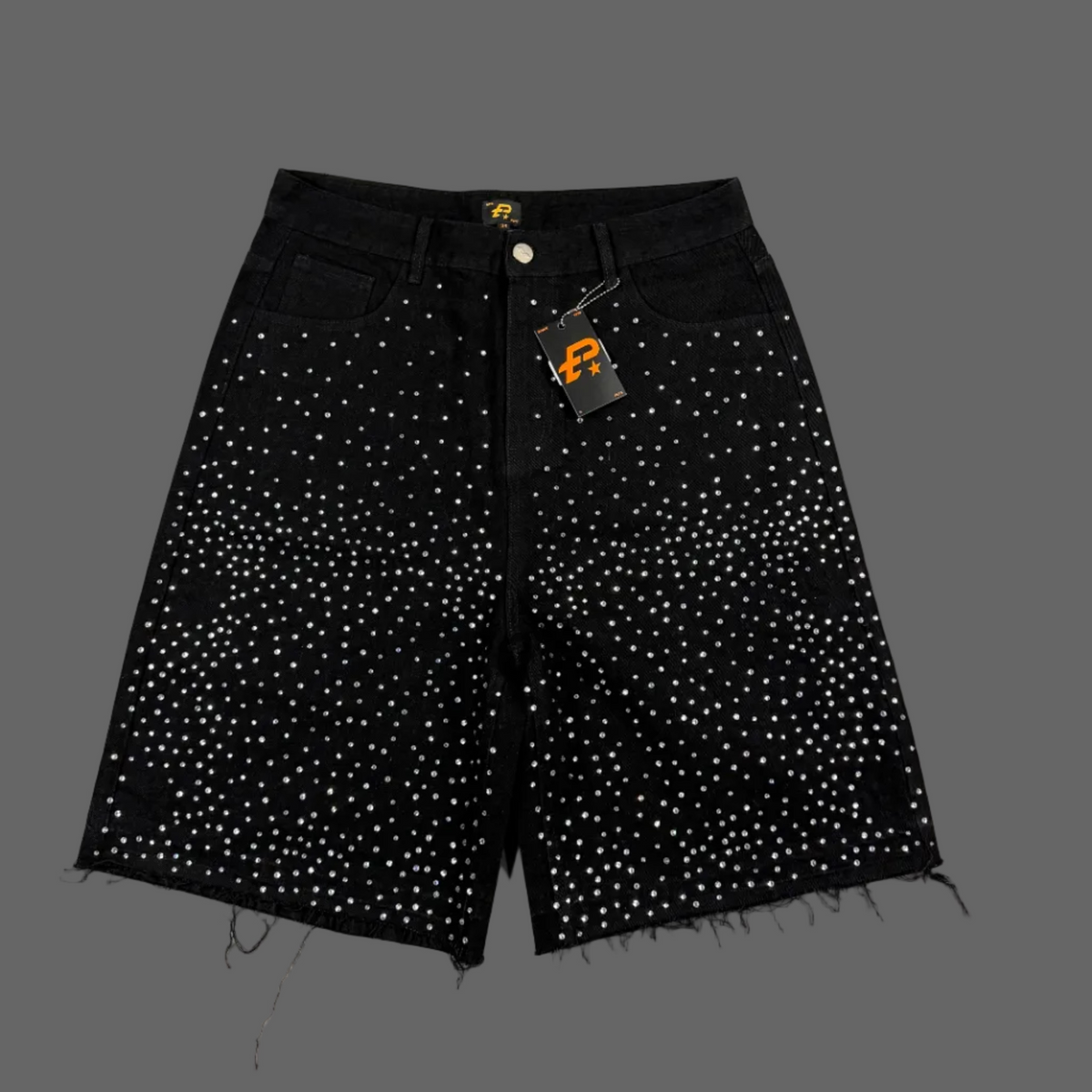 Politics Shorts - Bishop - Silver on Black - 102
