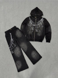 Politics Sweatsuit - Jarek - Black  - 237