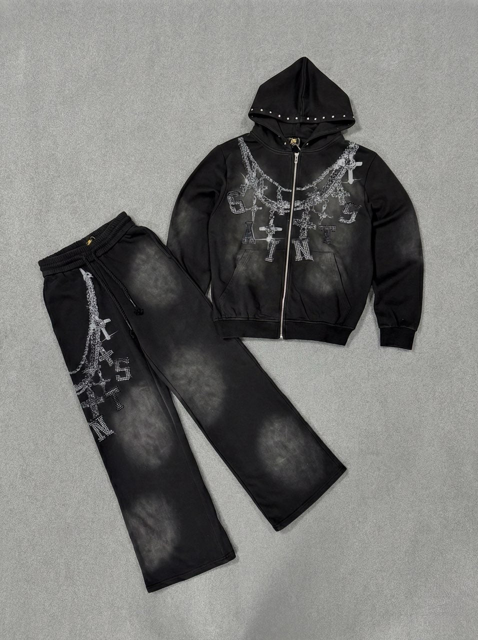 Politics Sweatsuit - Jarek - Black  - 237