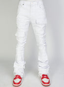 Politics Jeans - Super Stacked Cargo - White  - Marcel505