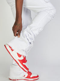 Politics Jeans - Super Stacked Cargo - White  - Marcel505