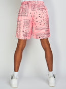 Politics Shorts - Pink Bandana  - Hughes622