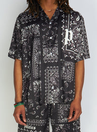 Politics Polo T-Shirt - Black Bandana - Hughes645