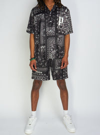 Politics Shorts - Black Bandana - Hughes625